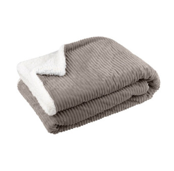 Plaid STOF Ernest taupe 130x150cm