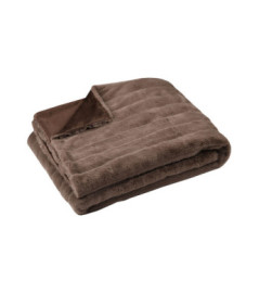 Plaid STOF Fluffy 130x160cm châtaigne
