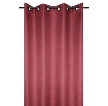 Rideau Occultant STOF Copenhague rouge 140x260cm