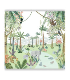 Panoramique Collection ONCE UPON A TIME 2 OUTD200697508 In The Heart Of The Jungle Vert 300x280cm
