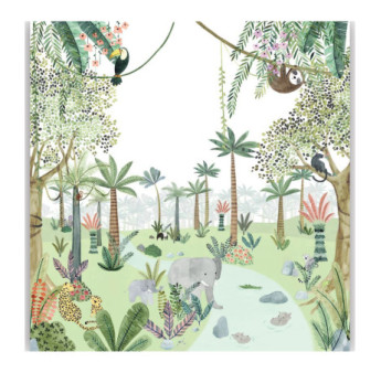 Panoramique Collection ONCE UPON A TIME 2 OUTD200697509 In The Heart Of The Jungle Vert 300x310cm