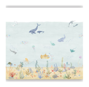 Panoramique Collection ONCE UPON A TIME 2 OUTD200706208 Exploration Under The Sea Bleu 300x280cm