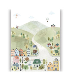 Panoramique Collection ONCE UPON A TIME 2 OUTD200713605 Welcome To The Village Multico 200x250cm