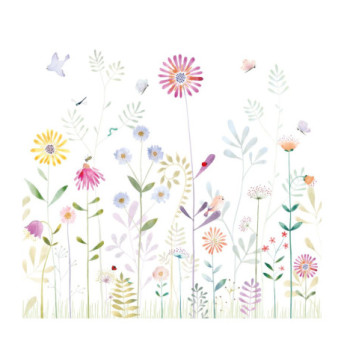 Panoramique Collection ONCE UPON A TIME OUAT88297403 The Garden Small World With Frog Bouquet 200x280cm