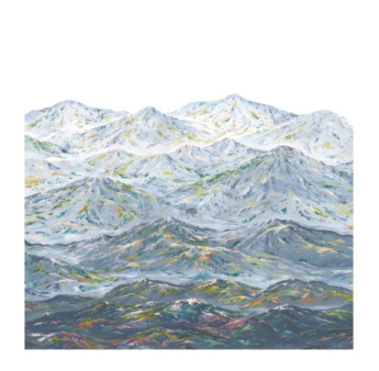 Panoramique Collection WONDERWALLS WDWS88916707 Les Rocheuses Bleu Grise 300x250cm