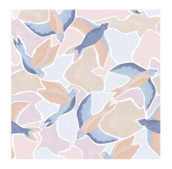 Panoramique Collection WONDERWALLS WDWS88996403 Songerie Bleu Ciel 200x280cm