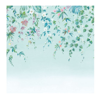 Panoramique Collection WONDERWALLS WDWS89166707 Ronde Vegetale Bleu Ciel 300x250cm