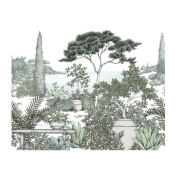 Panoramique Collection WONDERWALLS 2 WDWD200017607 à l'Ombre Des Pins Vert Eucalyptus 300x250cm