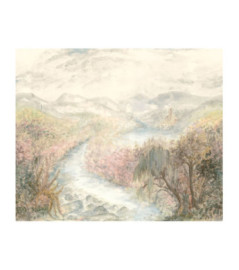 Panoramique Collection WONDERWALLS 2 WDWD200124107 Ruisseau De Joie Rose Nude 300x250cm