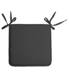 Galette de chaise NELSON carrée anthracite 38x38cm