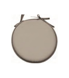 Galette plate NELSON ronde taupe Ø.40cm