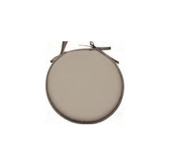 Galette plate NELSON ronde taupe Ø.40cm