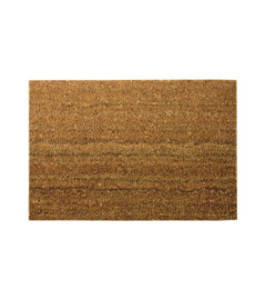 DECORMAT Tapis coco écru uni