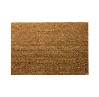 DECORMAT Tapis coco écru uni