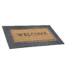 Gratte-pieds coco DECORMAT 8mm Welcome 45x75cm