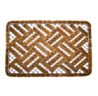 Tapis grille DECORMAT coco + métal 40x60cm