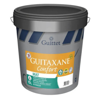 Peinture GUITTET Guitaxane + Confort D2 blanc 15L