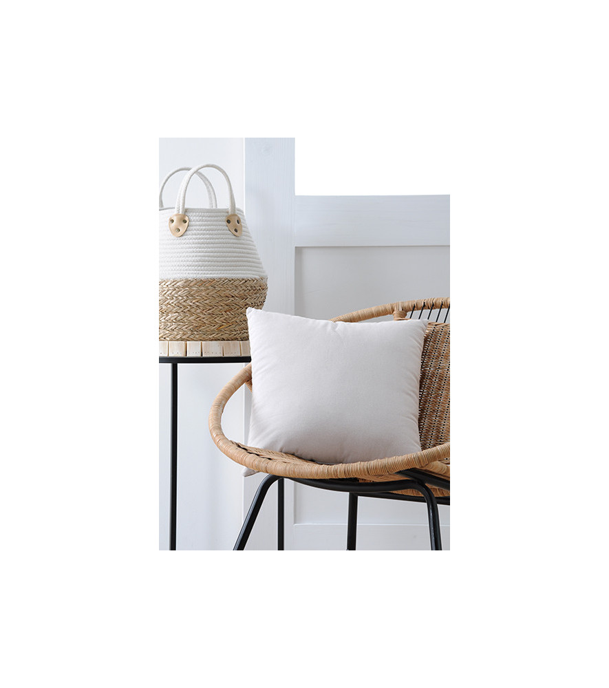 Coussin zip DUO 40x40cm écru Coussin zip DUO 40x40cm écru
