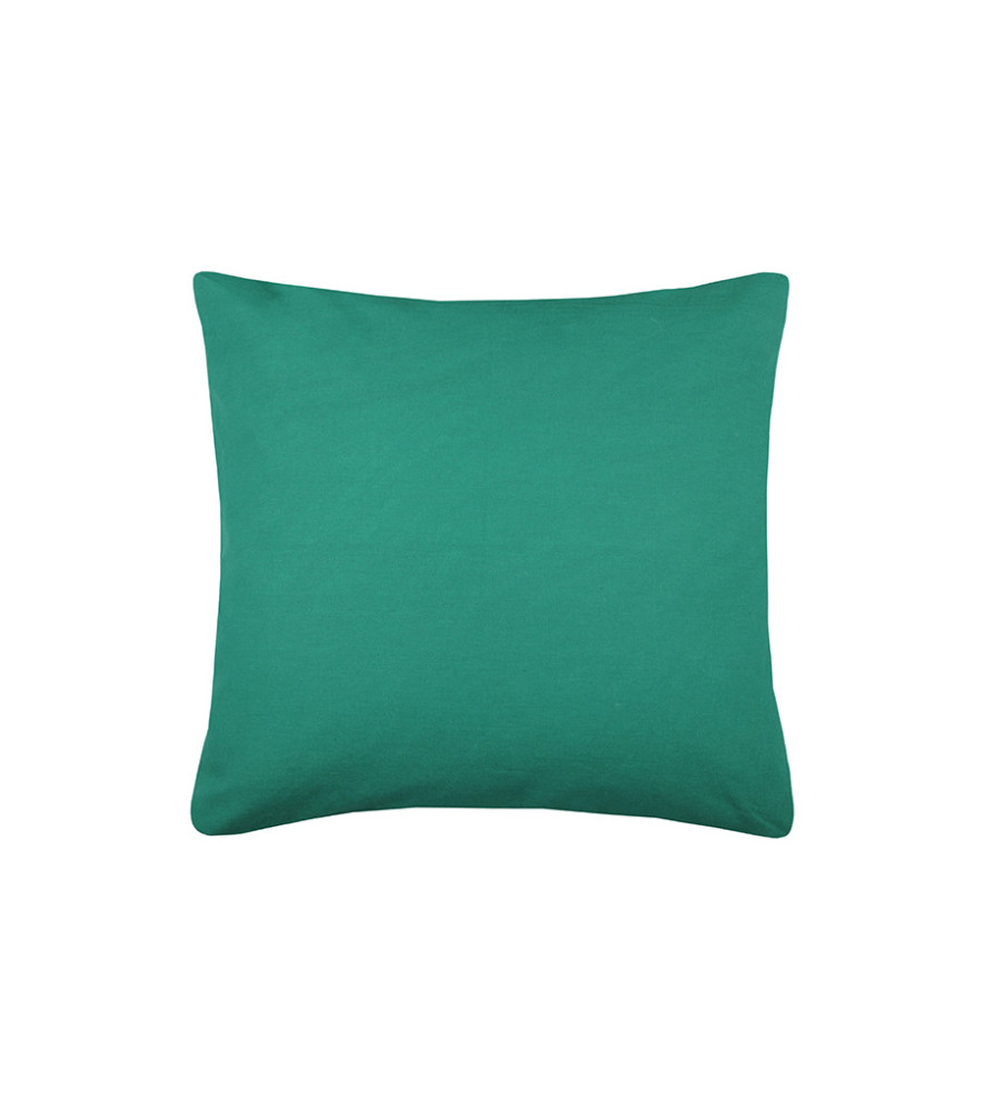 Coussin zip DUO 40x40cm émeraude Coussin zip DUO 40x40cm émeraude
