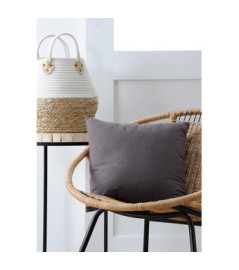 Coussin zip DUO 40x40cm gris