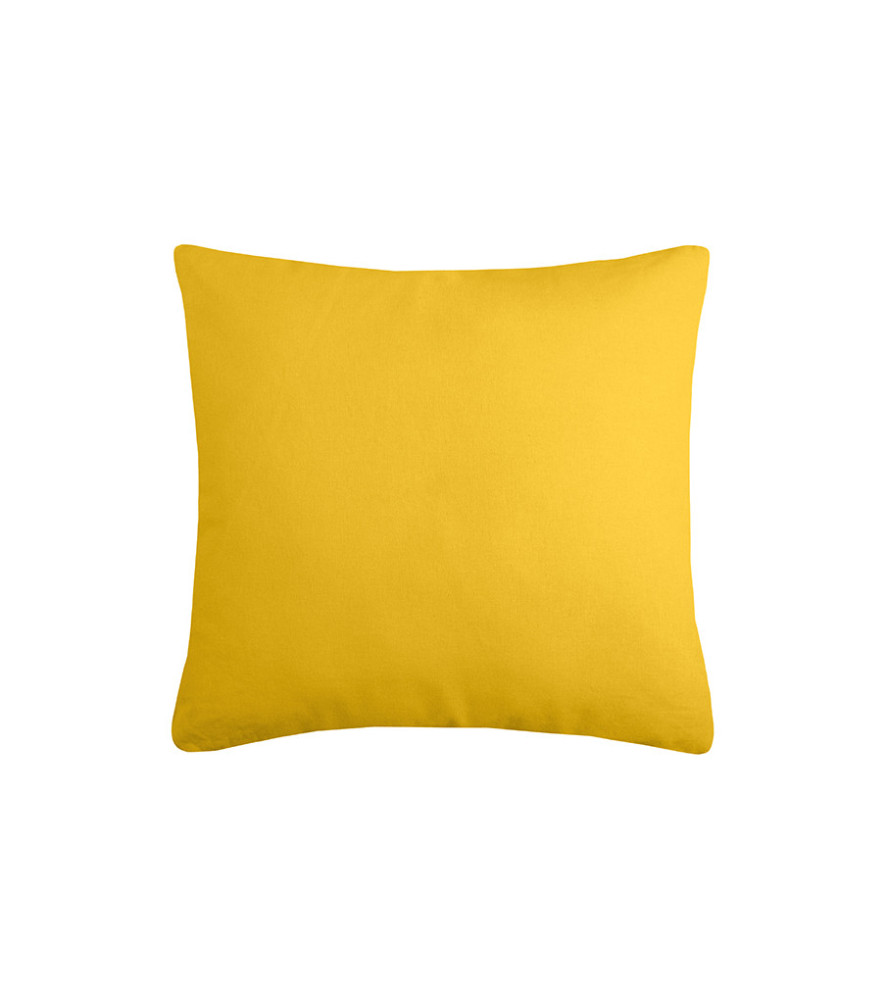 Coussin zip DUO 40x40cm moutarde