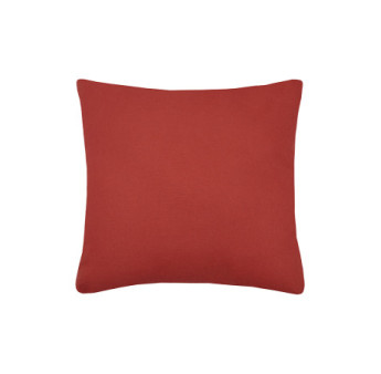 Coussin zip DUO 40x40cm terracotta