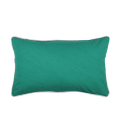 Coussin zip DUO 30x50cm émeraude