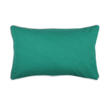 Coussin zip DUO 30x50cm émeraude