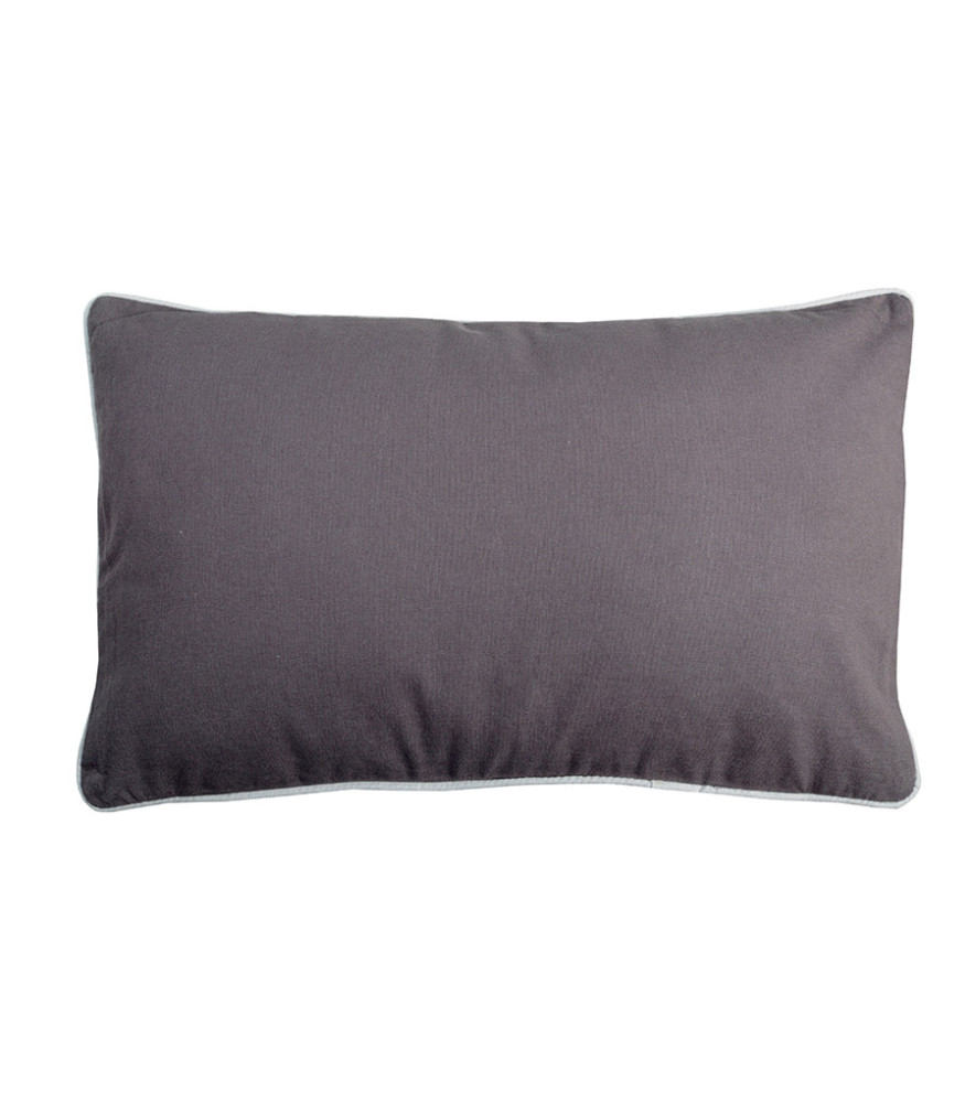 Coussin zip DUO 30x50cm gris/perle Coussin zip DUO 30x50cm gris/perle