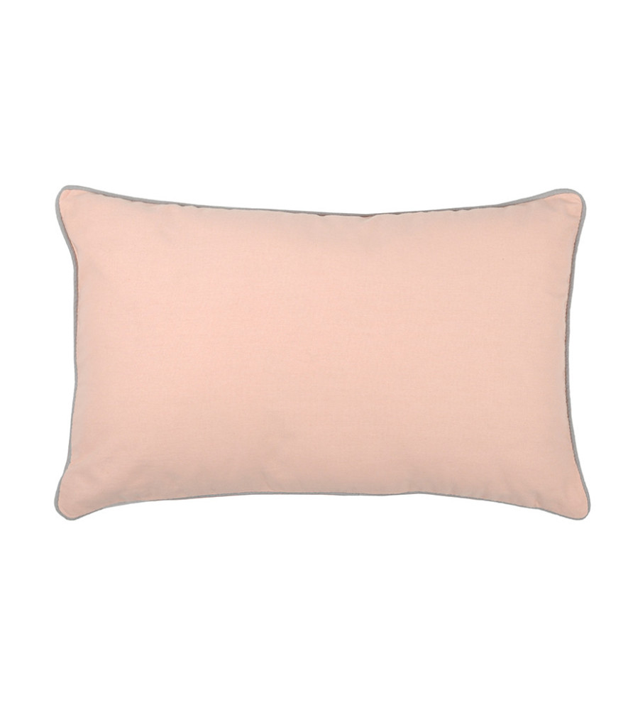Coussin zip DUO 30x50cm poudre/souris Coussin zip DUO 30x50cm poudre/souris