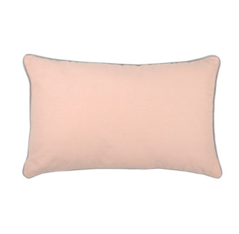 Coussin zip DUO 30x50cm poudre/souris