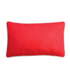 Coussin zip DUO 30x50cm rouge