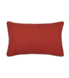 Coussin zip DUO 30x50cm terracotta
