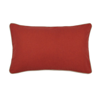 Coussin zip DUO 30x50cm terracotta