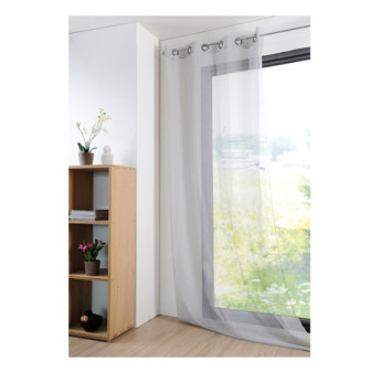 Voilage MONNA gris  135x260cm
