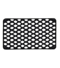 Tapis DECORMAT grille caoutchouc noir 10mm 33x55cm