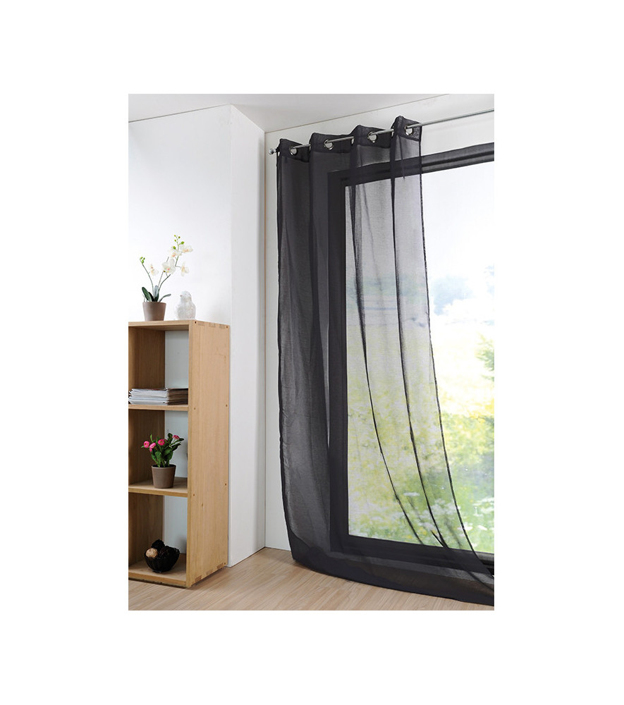 Voilage MONNA noir 135x260cm Voilage MONNA noir 135x260cm