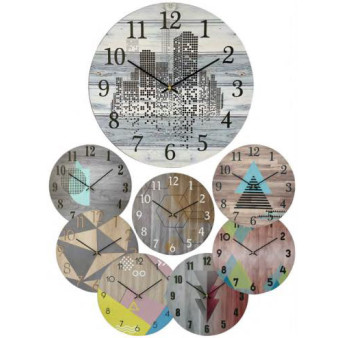 Pendule KATAMEX bois MDF Ø.40cm