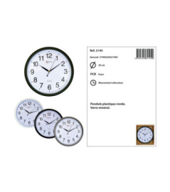Pendule KATAMEX plastique Réf.2451 Ø.36cm