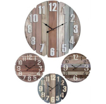 Pendule KATAMEX bois Ø.58cm