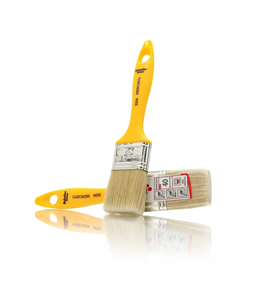 Brosse plate 1° prix SCHULLER 40mm réf : 72343 pour tous usages Brosse plate 1° prix SCHULLER 40mm réf : 72343 pour tous usages