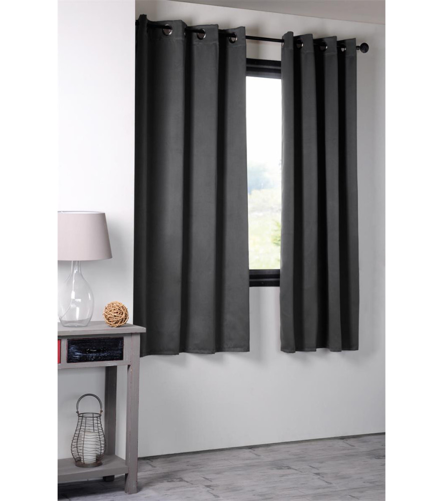 Rideau NOTTE occultant 135x250cm Anthracite Rideau NOTTE occultant 135x250cm Anthracite