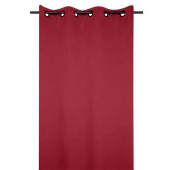 Rideau NOTTE occultant rouge 135x250cm