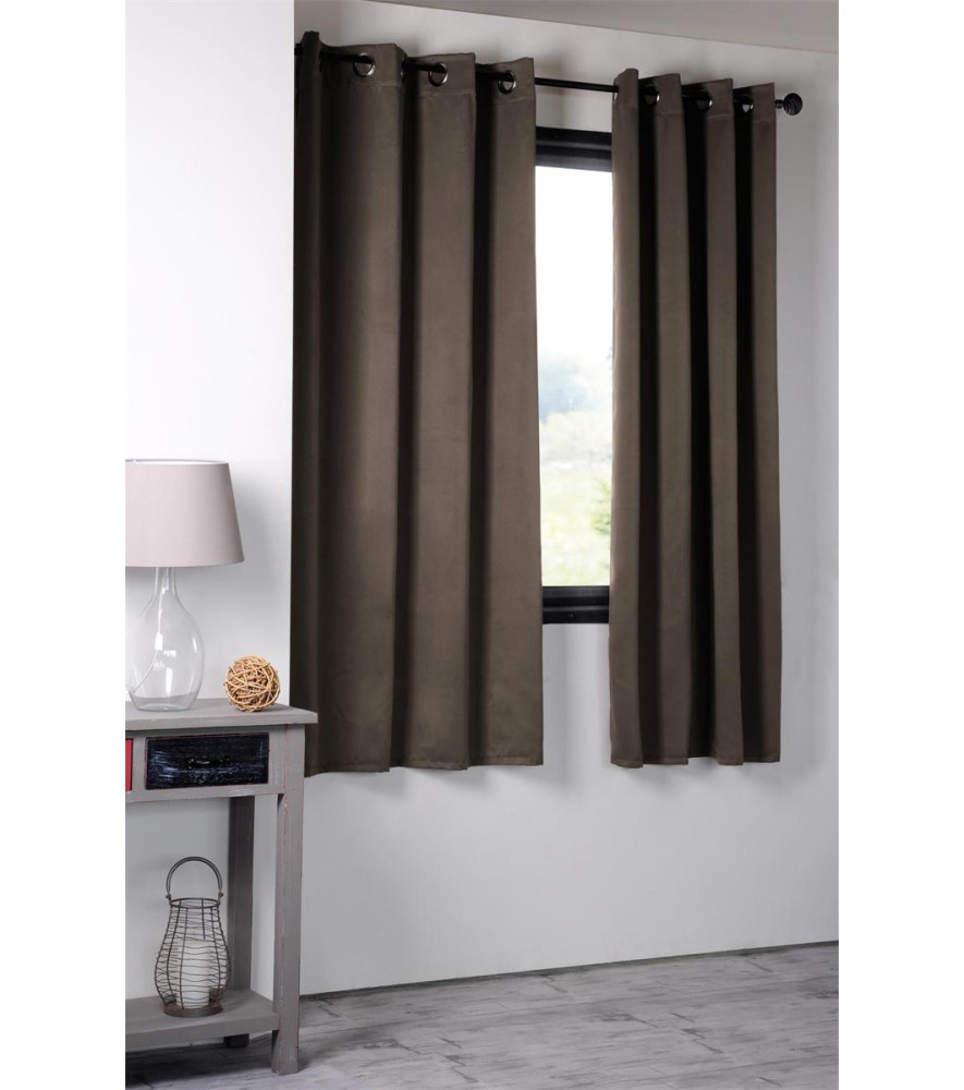 Rideau NOTTE occultant taupe 135x250cm Rideau NOTTE occultant taupe 135x250cm