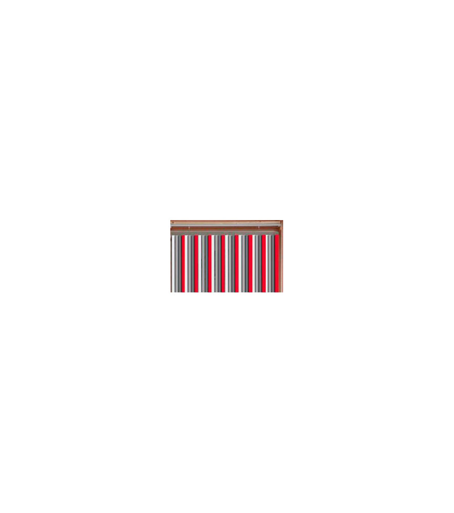 Rideau de porte ESSENTIEL blanc/gris/rouge Rideau de porte ESSENTIEL blanc/gris/rouge