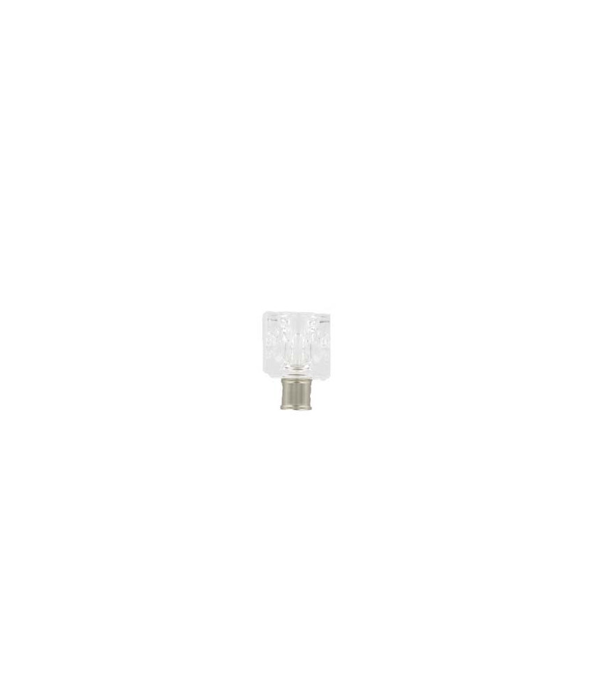 Embout ESSENTIEL cube argent Embout ESSENTIEL cube argent