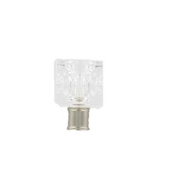 Embout ESSENTIEL cube argent