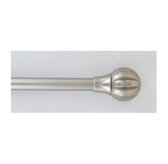 Kit tringle extensible 120 à 210cm ESSENTIEL embout Brasserie Argent