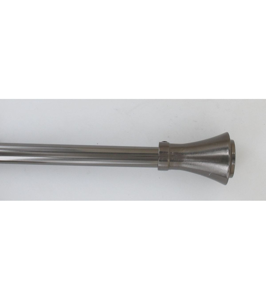 Kit tringle extensible 120 à 210cm ESSENTIEL embout Brasserie Graphite