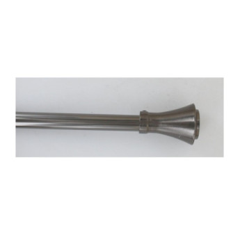 Kit tringle extensible 120 à 210cm ESSENTIEL embout Brasserie Graphite